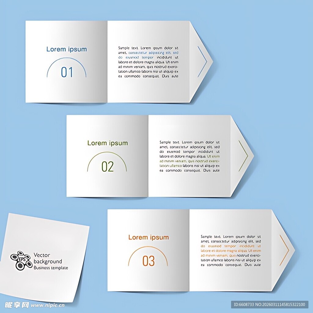 创意折页设计展示