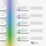 多彩渐变信息图表模板