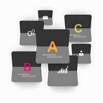 多彩字母图标设计展示