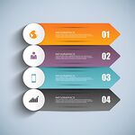 多彩序号信息图表模板