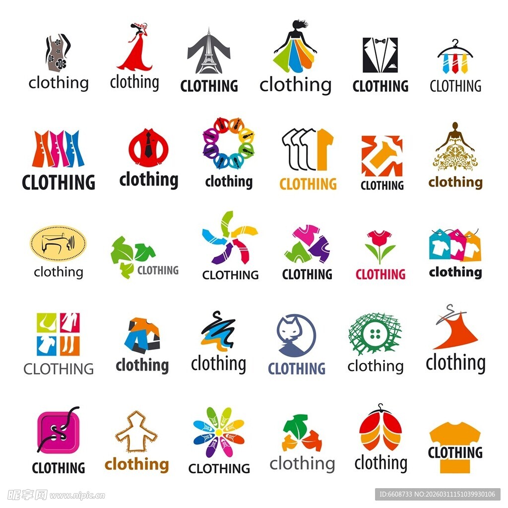 多彩手工艺图标集合