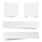 空白纸张横幅模板