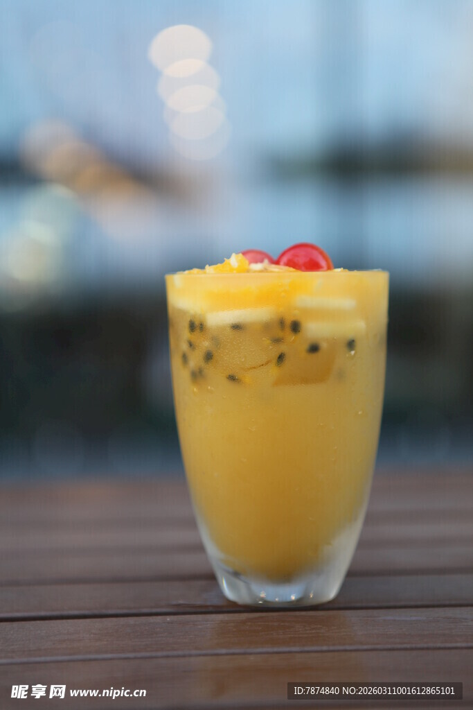 美味百香果饮品 视觉盛宴