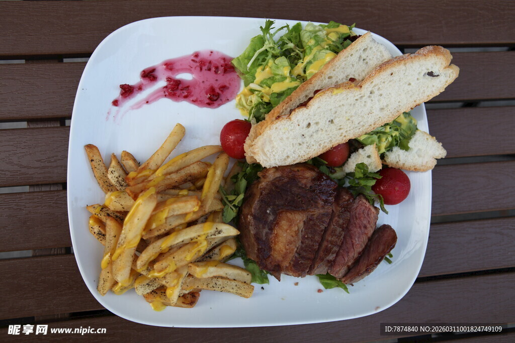 美味西餐拼盘 视觉与味觉盛宴