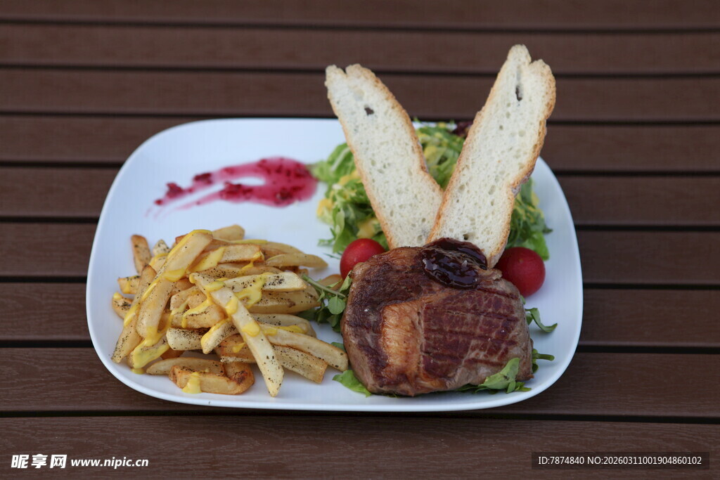 美味西式套餐 视觉与味觉盛宴