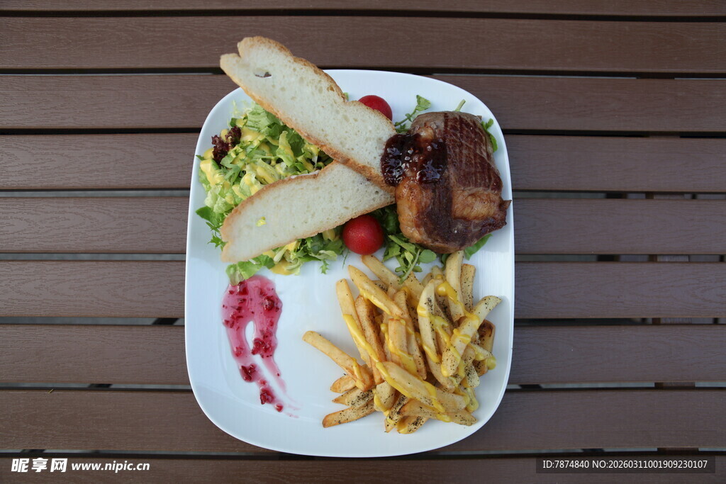 美味西餐拼盘 视觉与味觉盛宴