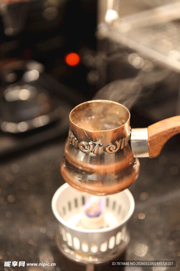 传统土耳其咖啡煮制器具