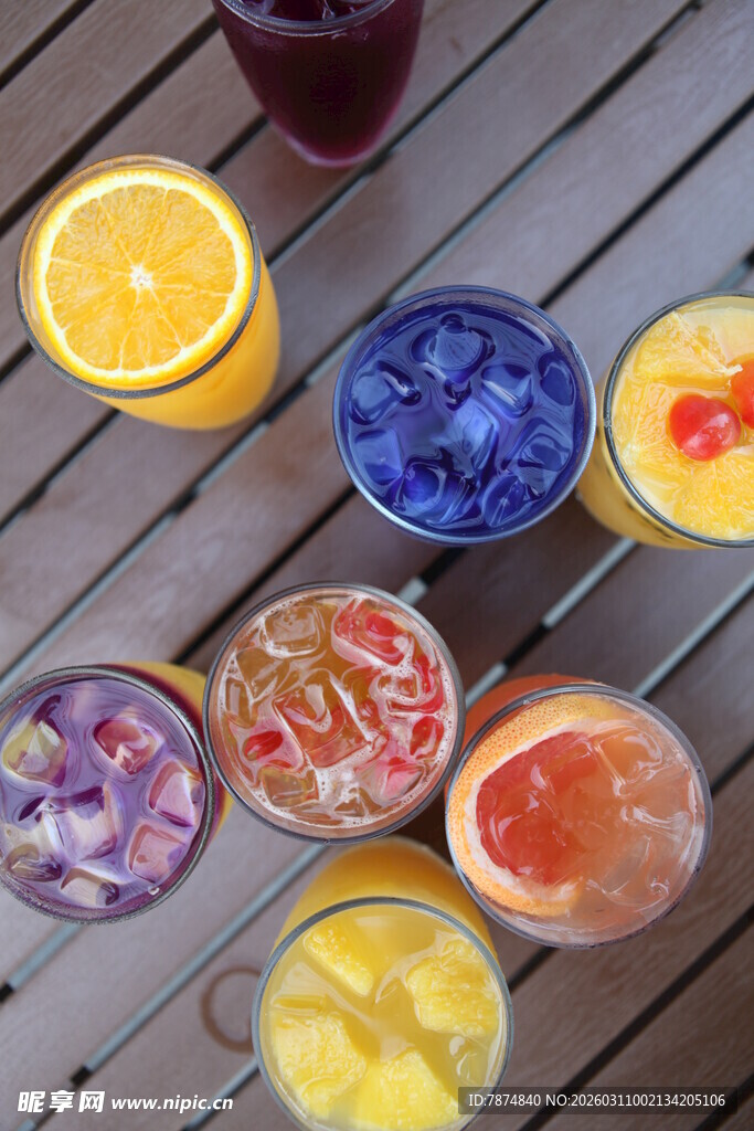 多彩缤纷果汁饮品大集合