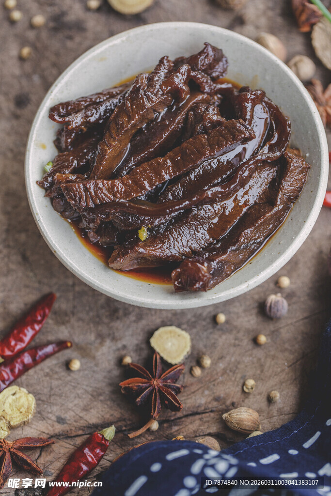 卤肉特写 散发诱人香气