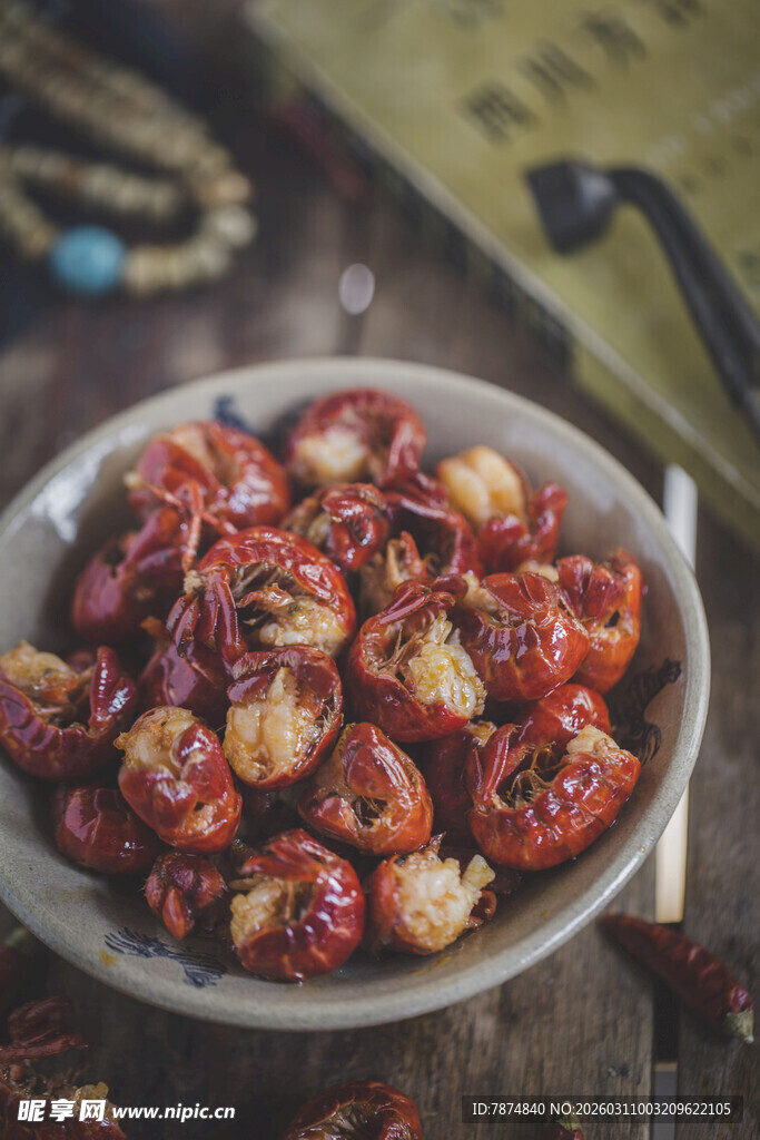美味诱人的麻辣小龙虾