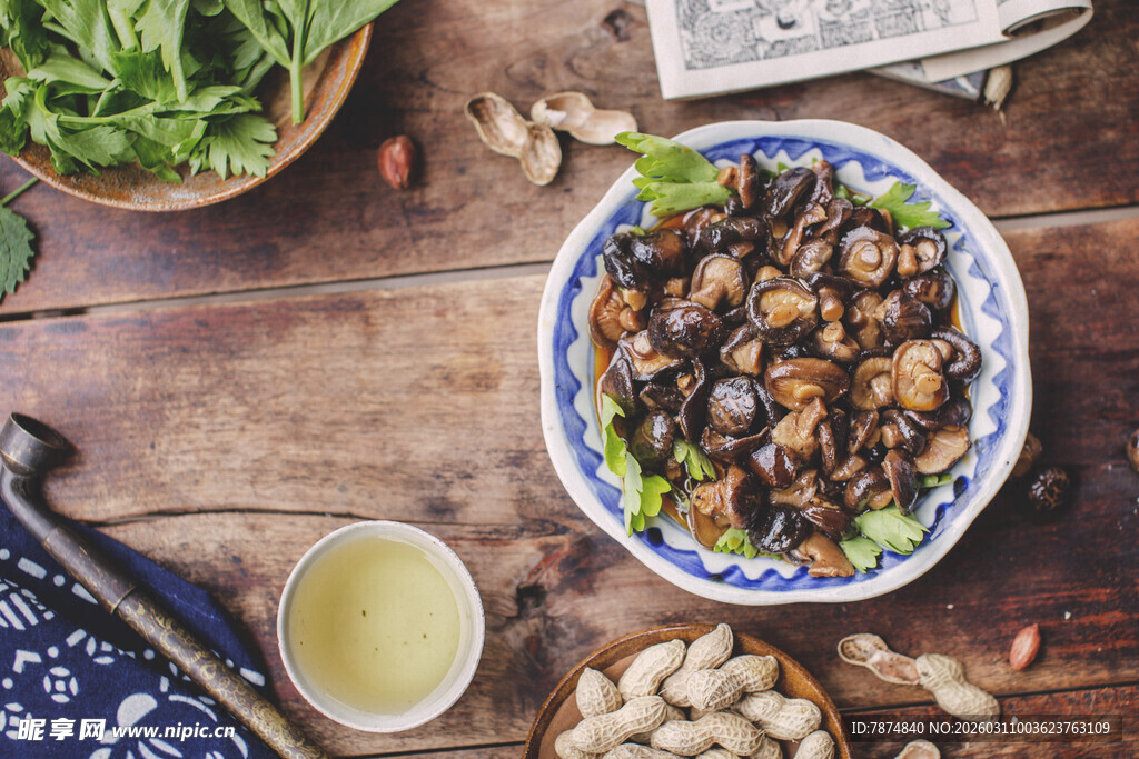 美味田螺 佐以清新配菜