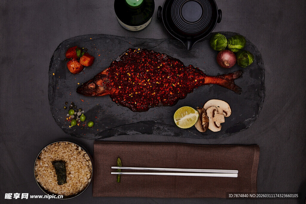 麻辣鲜香的特色烤鱼料理