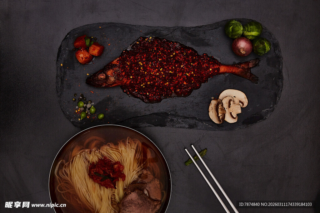 美味中式卤味食材展示