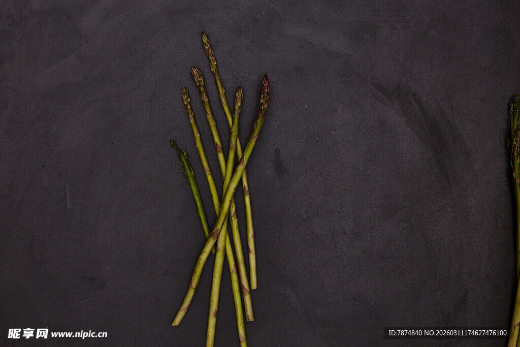 新鲜芦笋特写