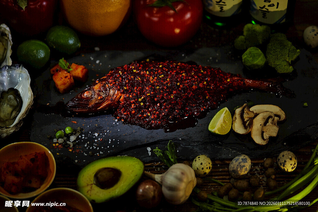多样食材展示 烹饪好选择