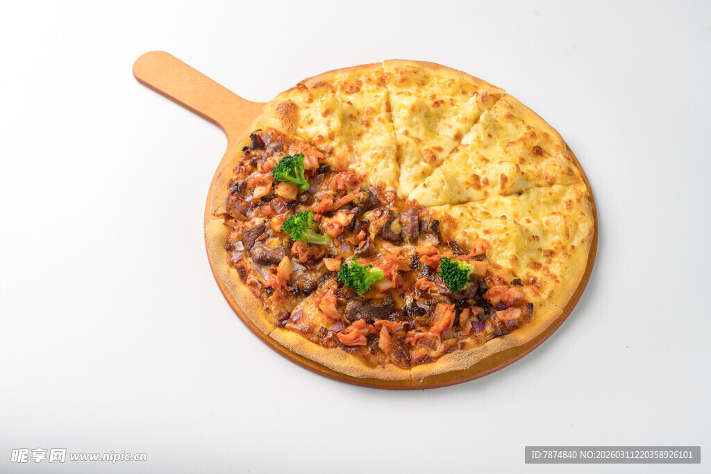 双拼美味披萨展示