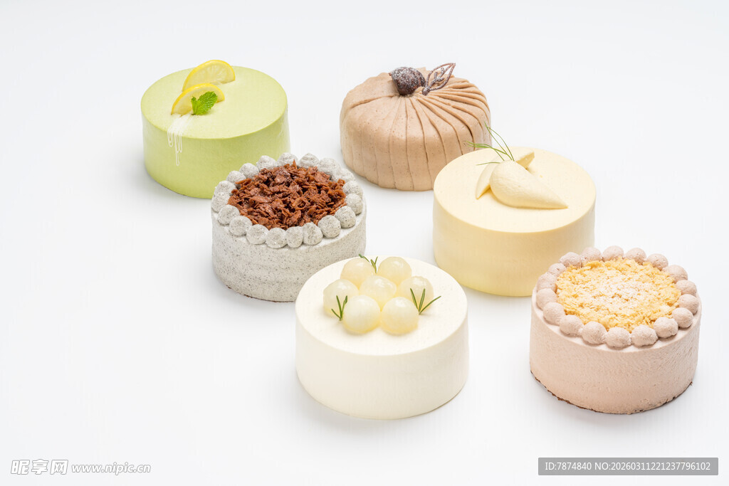 多彩精致小糕点