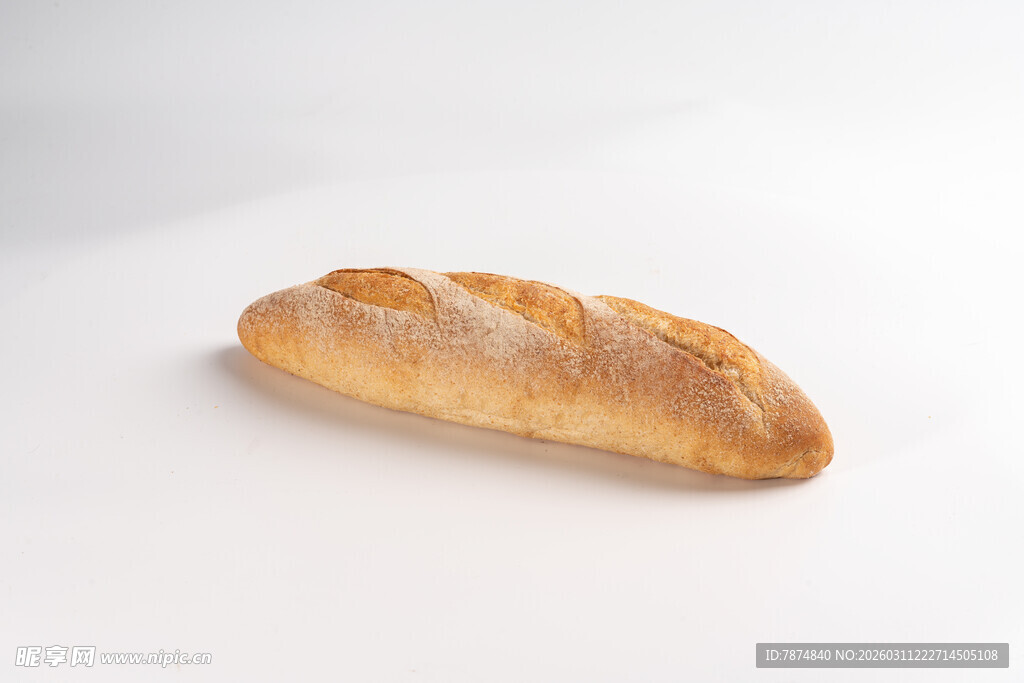 法式长棍面包特写