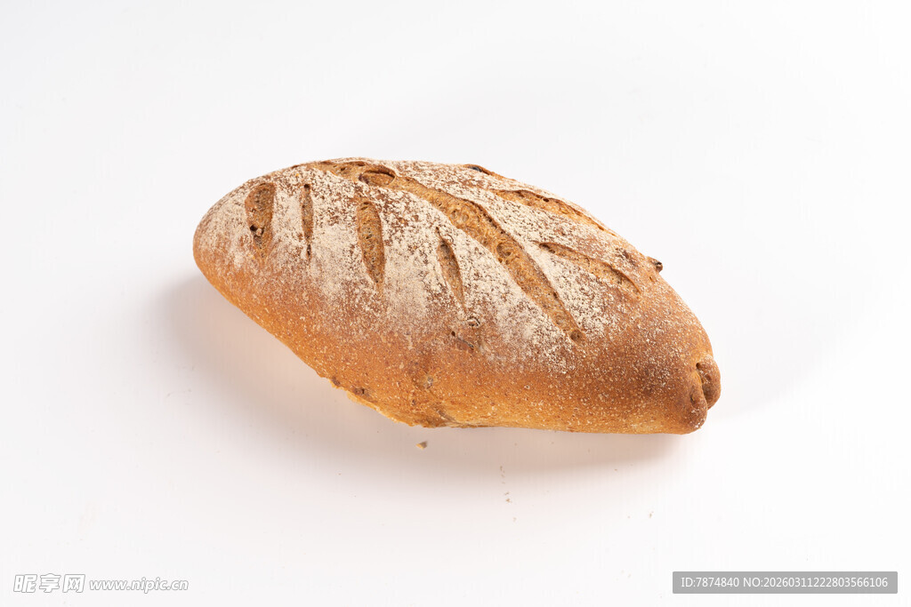 新鲜法式面包特写