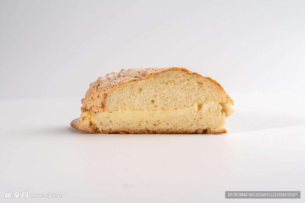 切片海绵蛋糕特写