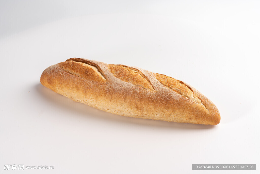 法式长棍面包特写