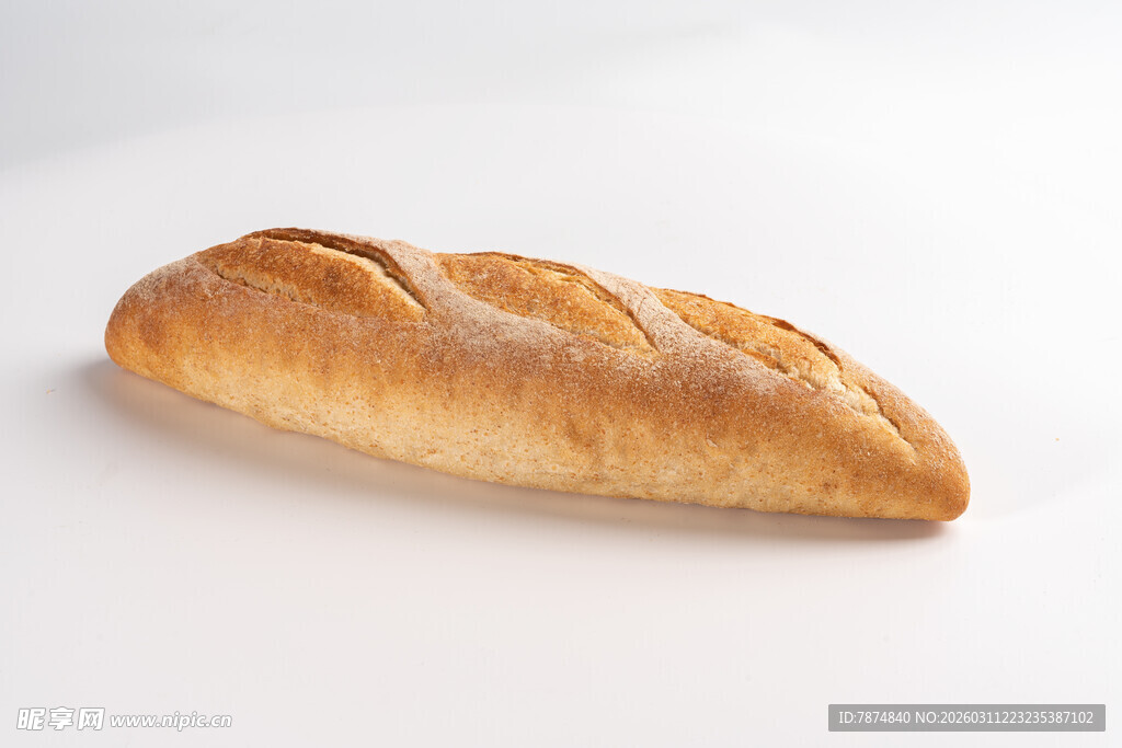 法式长棍面包特写