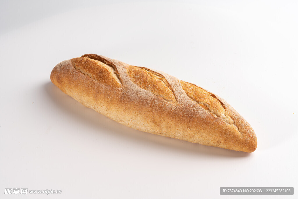 法式长棍面包特写