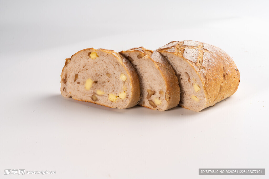 切片全麦坚果面包