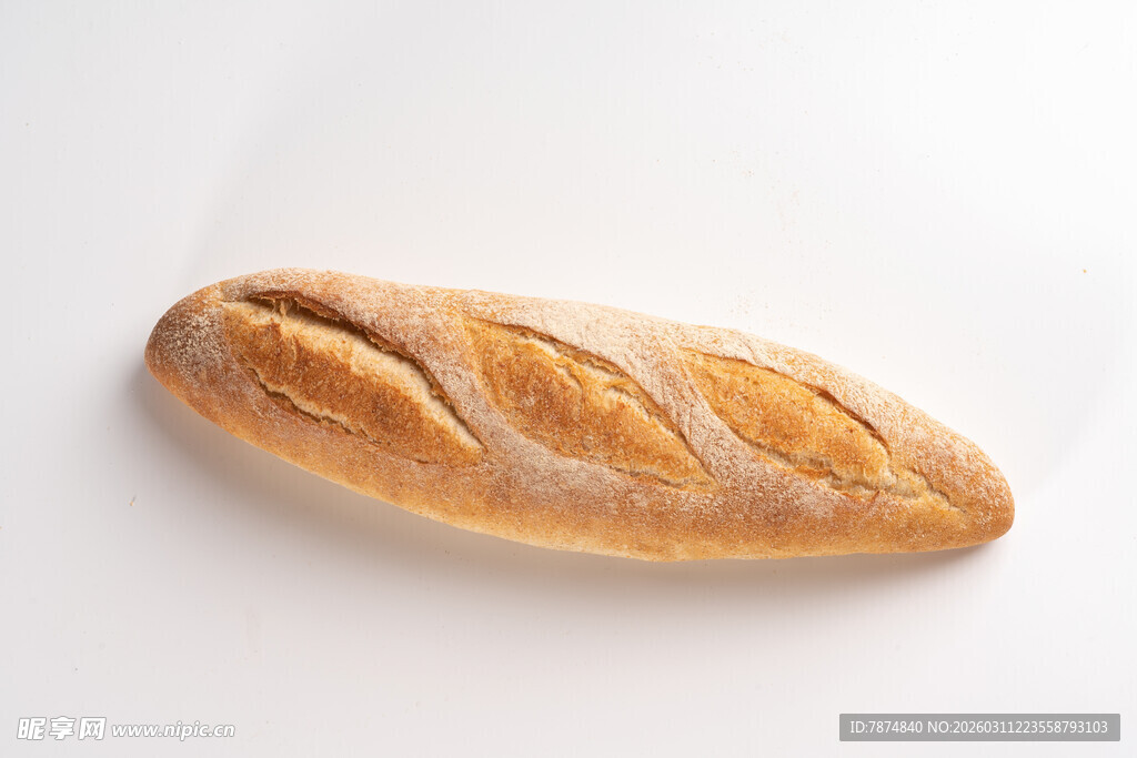 法式长棍面包特写