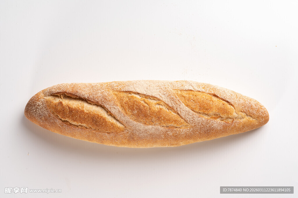 法式长棍面包特写