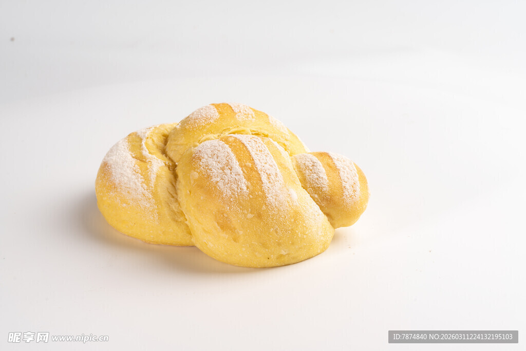 美味黄色花式面包