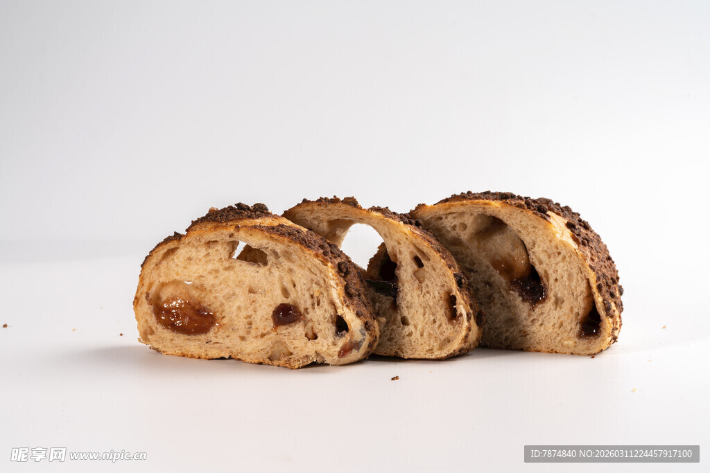 干香菇切片特写