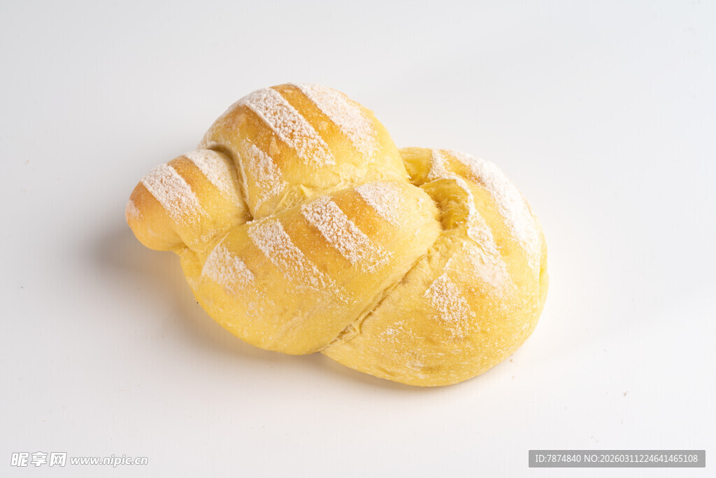 可爱造型的黄色面包