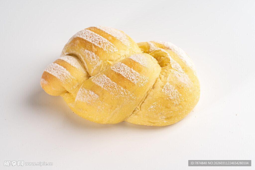 美味黄色面包卷