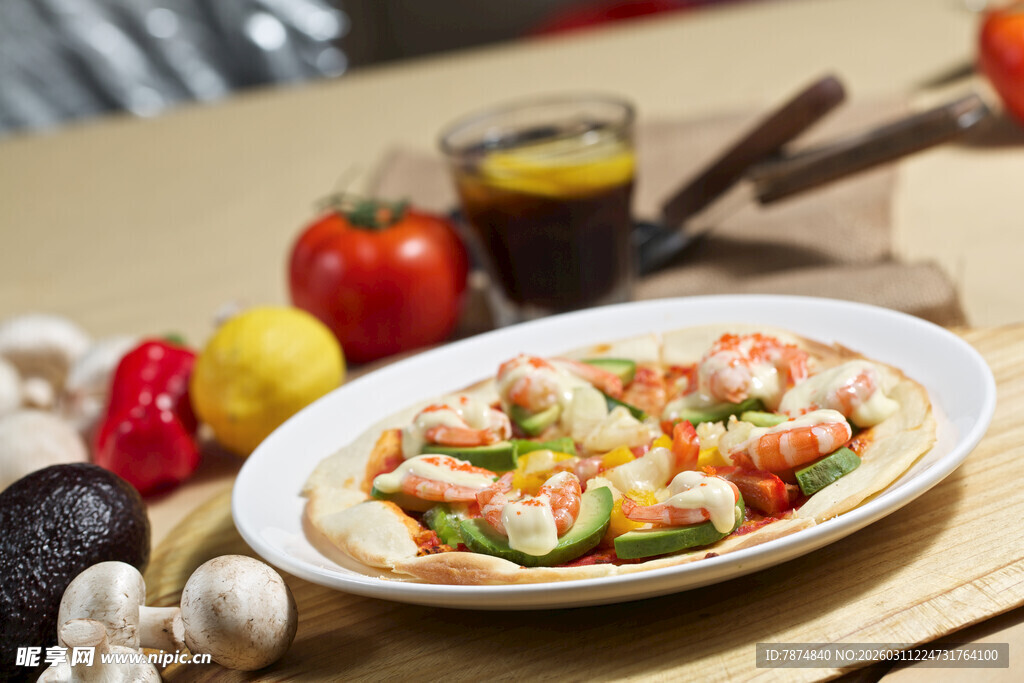 美味虾仁蔬菜料理