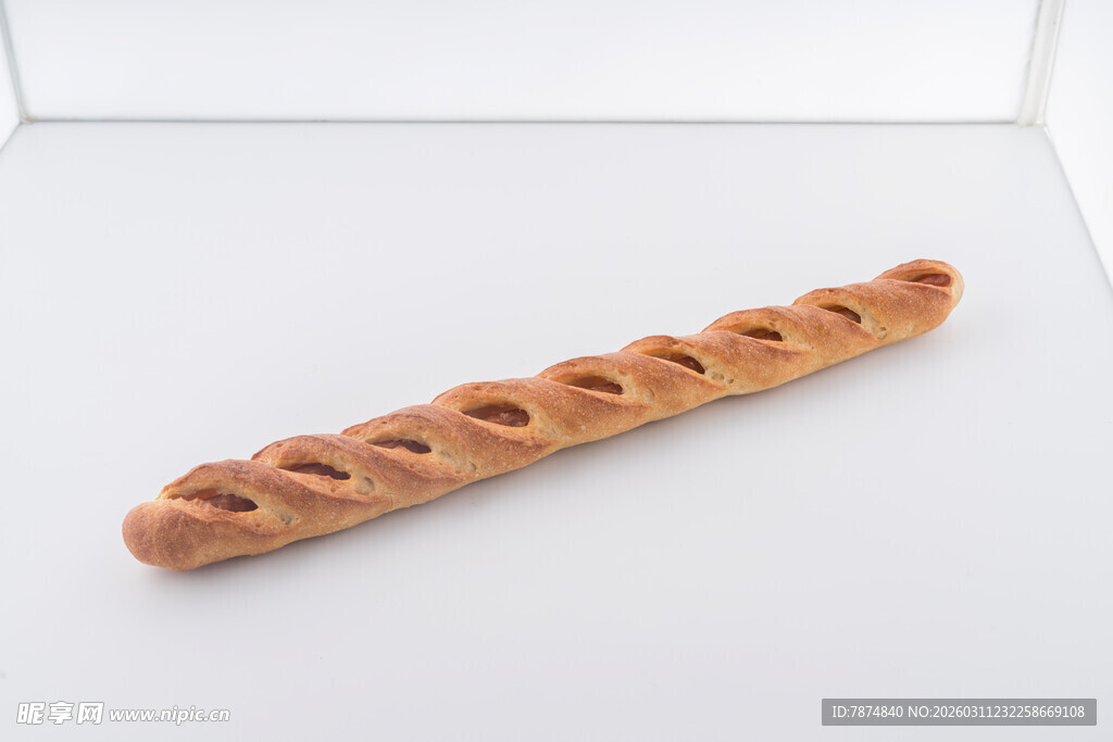 法式长棍面包特写