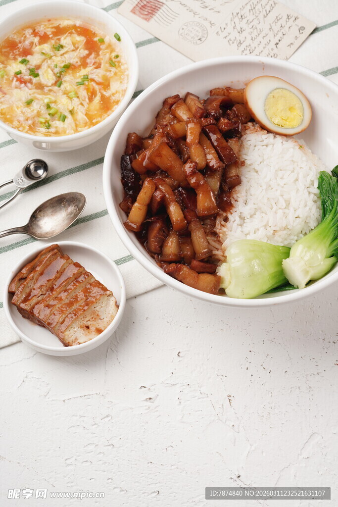 美味中式套餐饭食展示