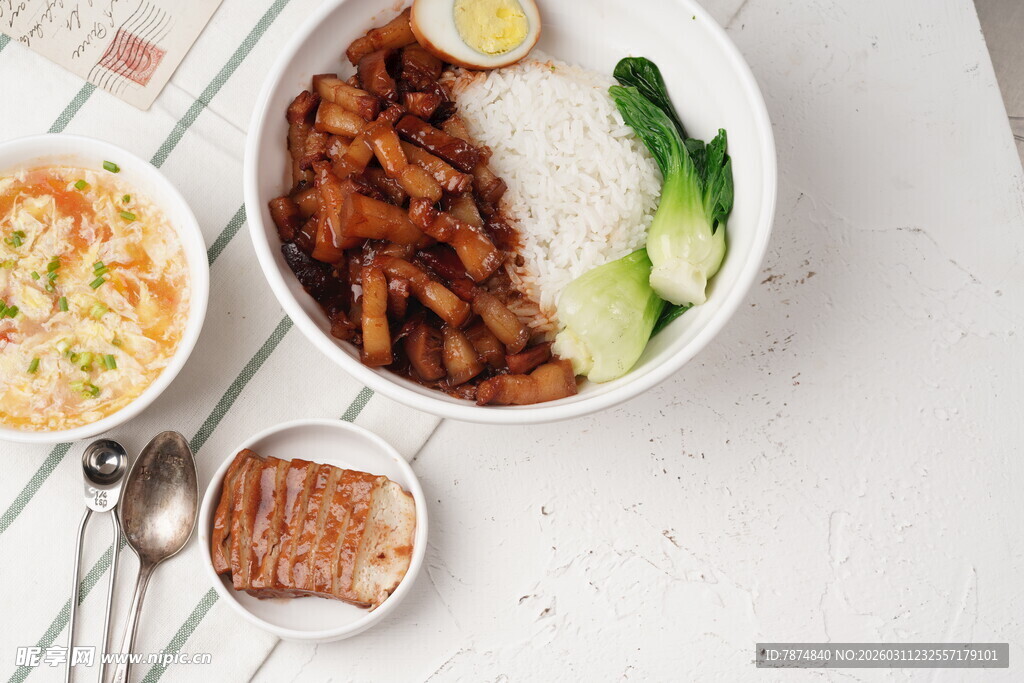 美味中式套餐饭食展示