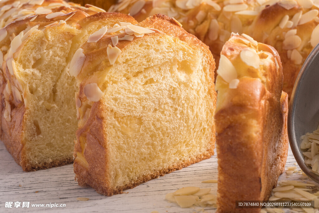 美味切片面包展示