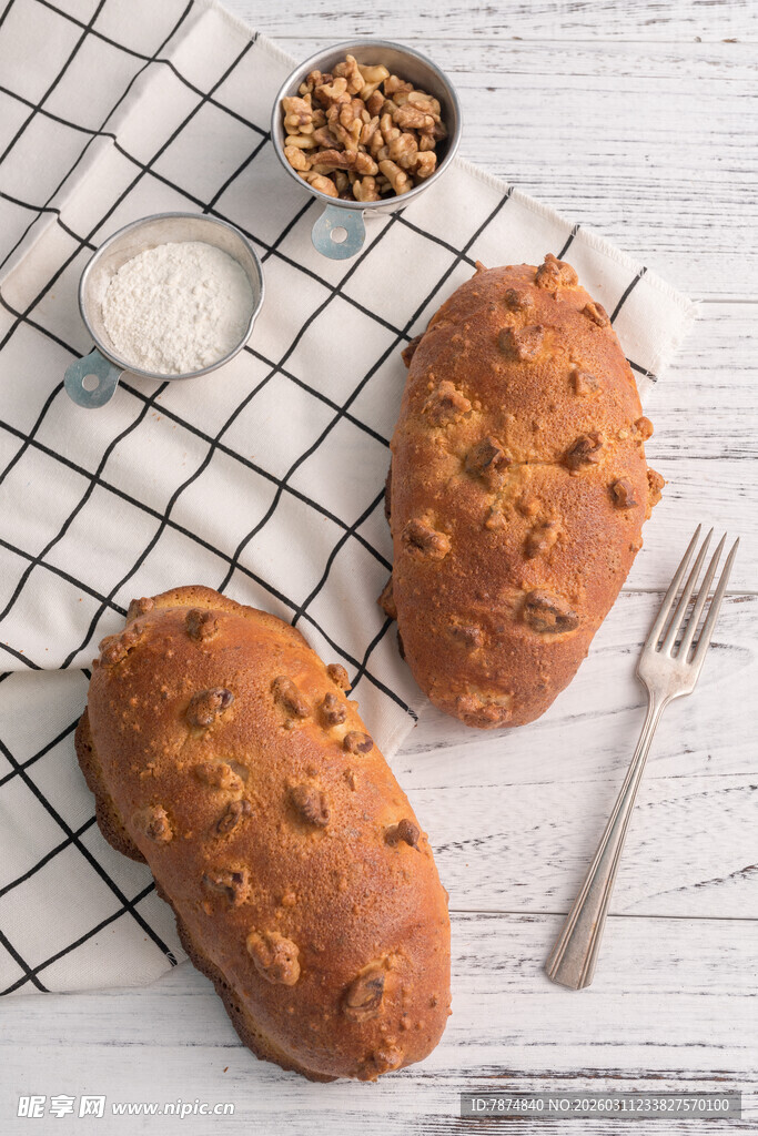 美味核桃面包 健康又可口