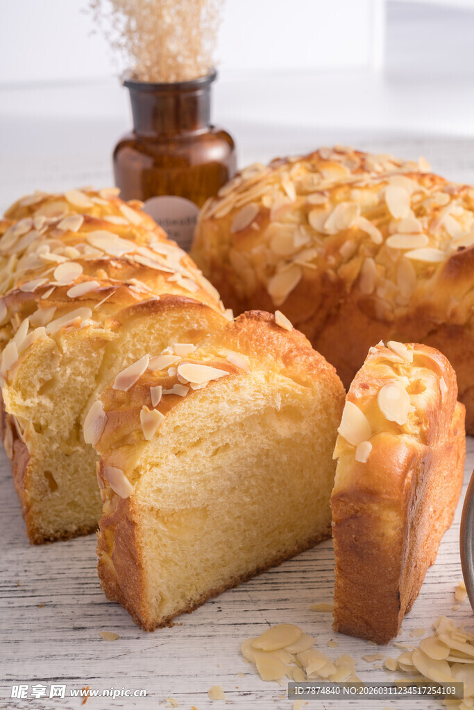 美味切片面包诱人展示