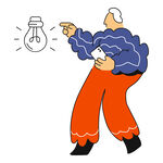 创意迸发的思考者