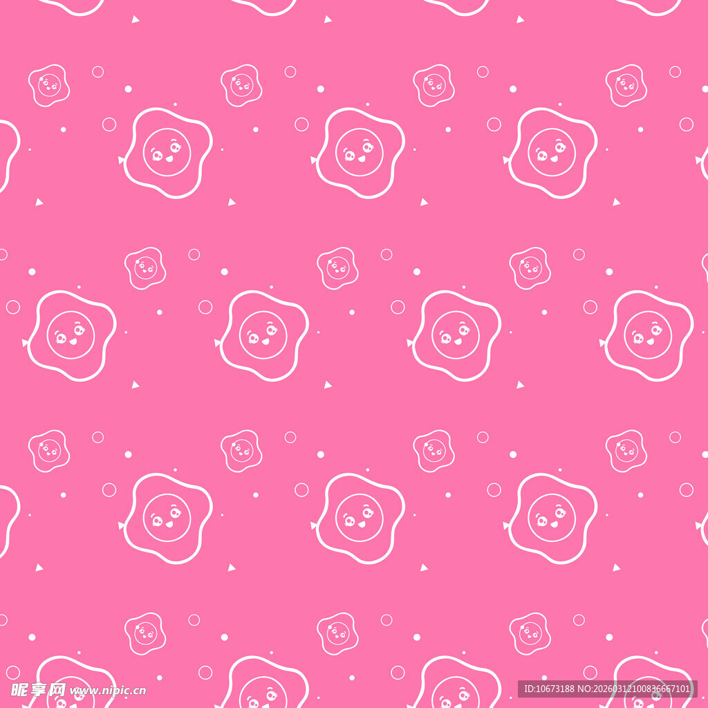 荷包蛋图案背景