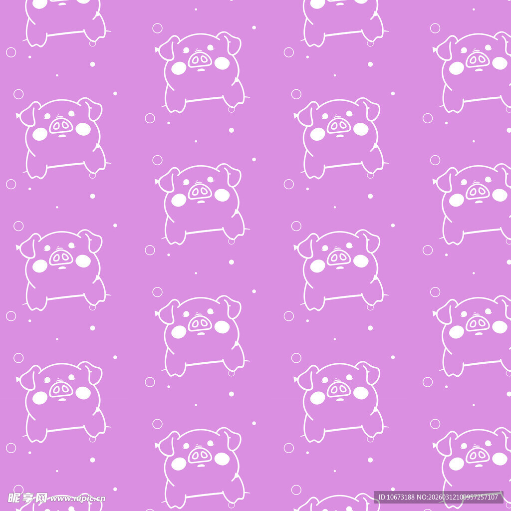 猪图案背景