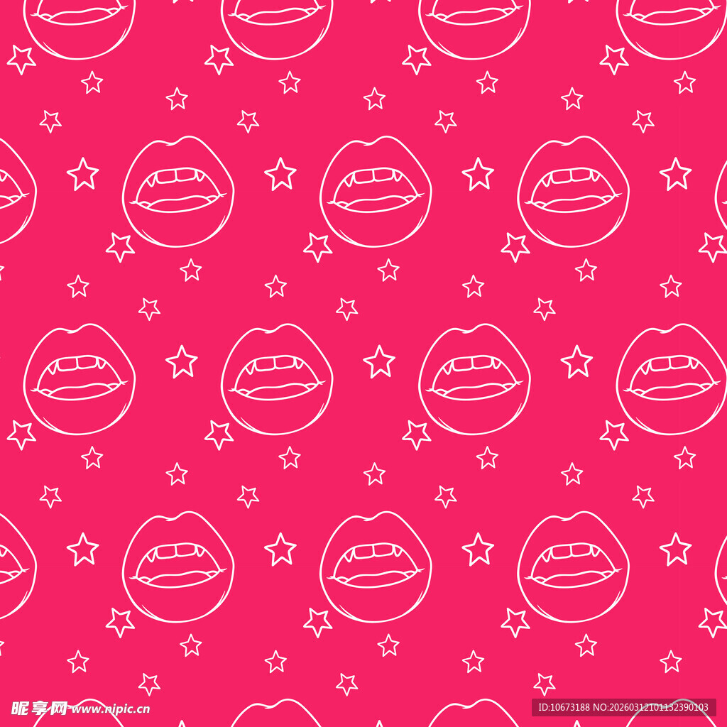 红唇图案背景