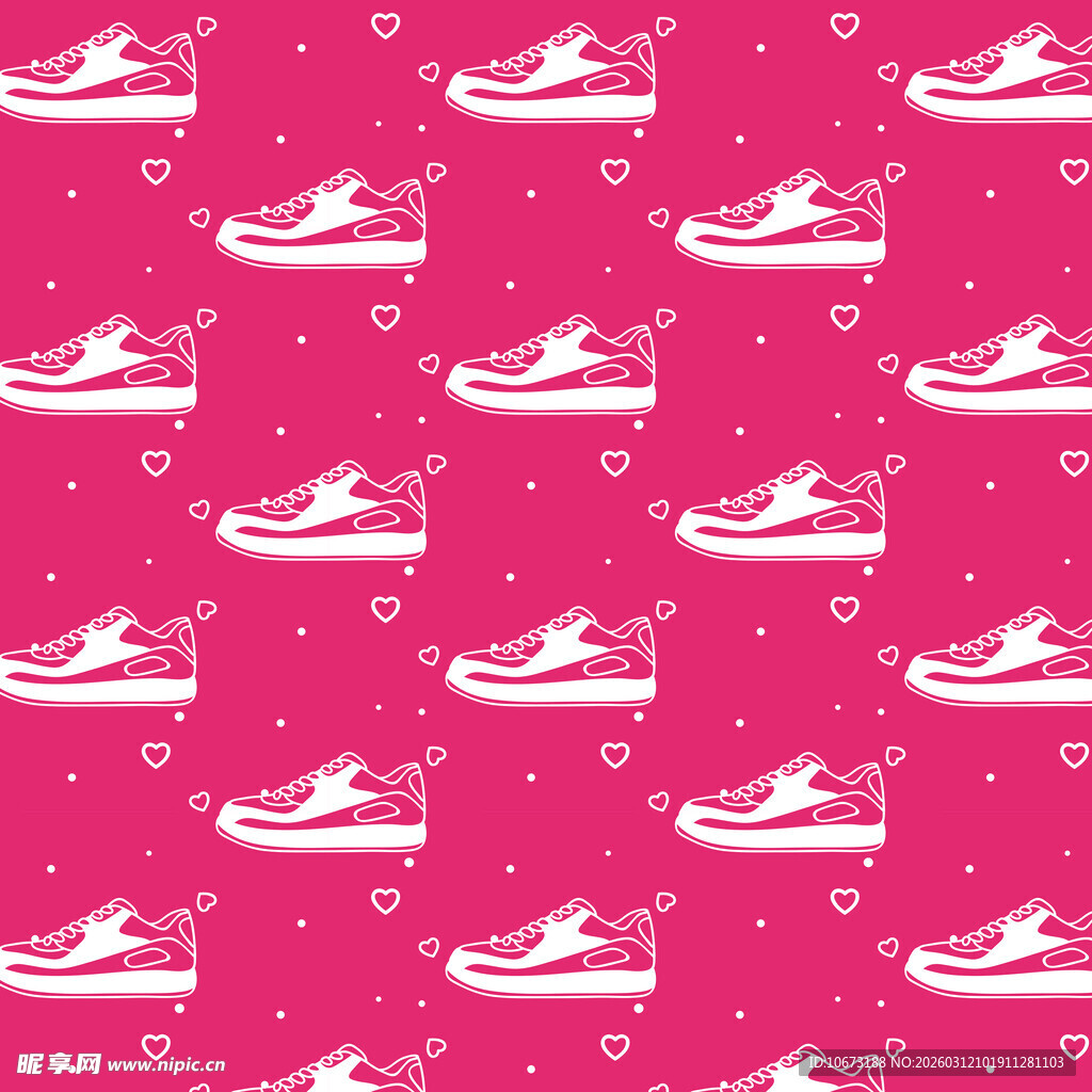 运动鞋图案背景