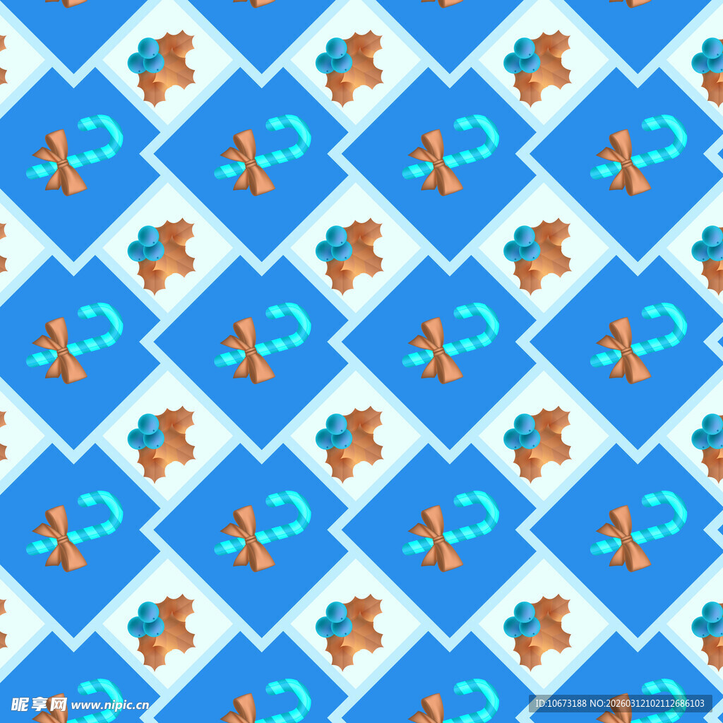 圣诞节元素图案背景