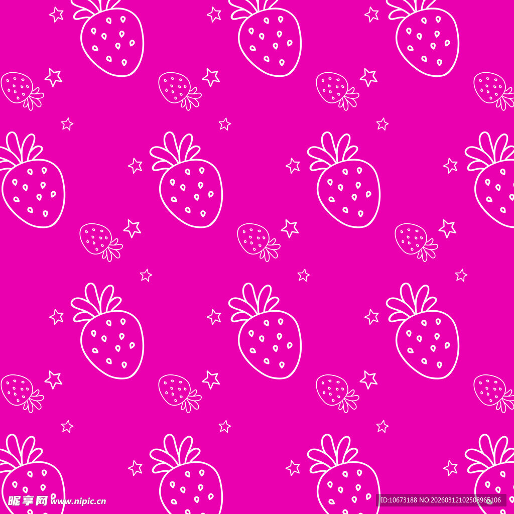 草莓图案背景