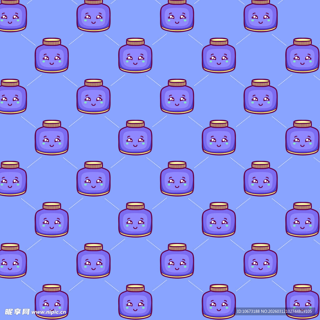 墨水瓶图案背景