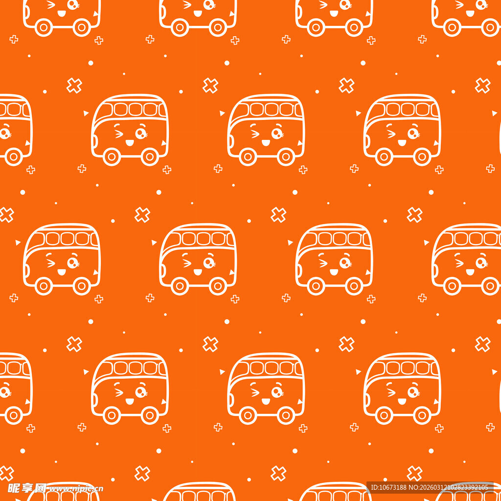 公交车图案背景